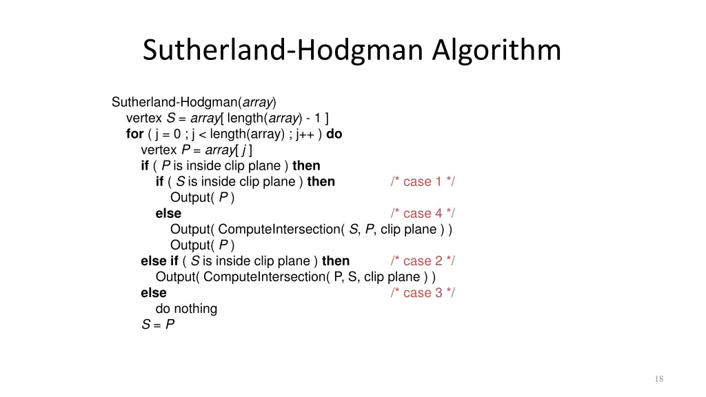 sutherland hodgman algorithm