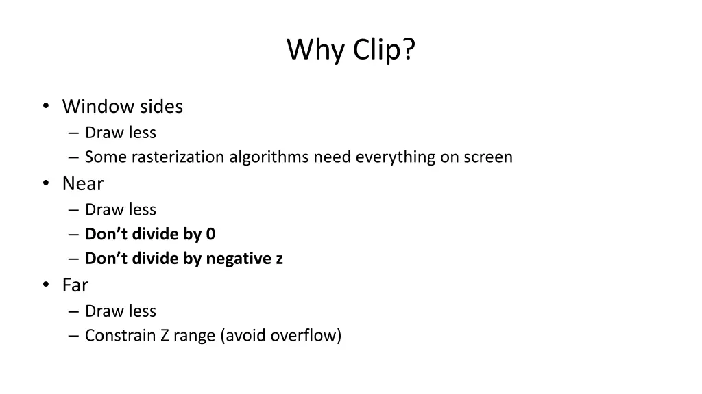 why clip