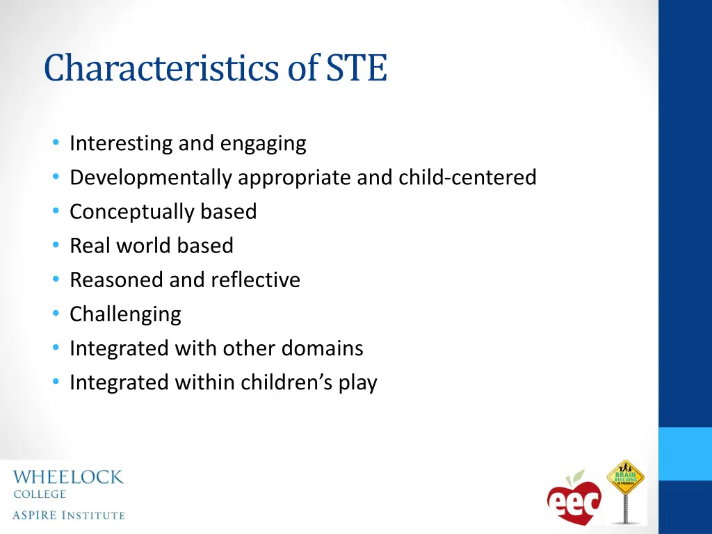 characteristics of ste