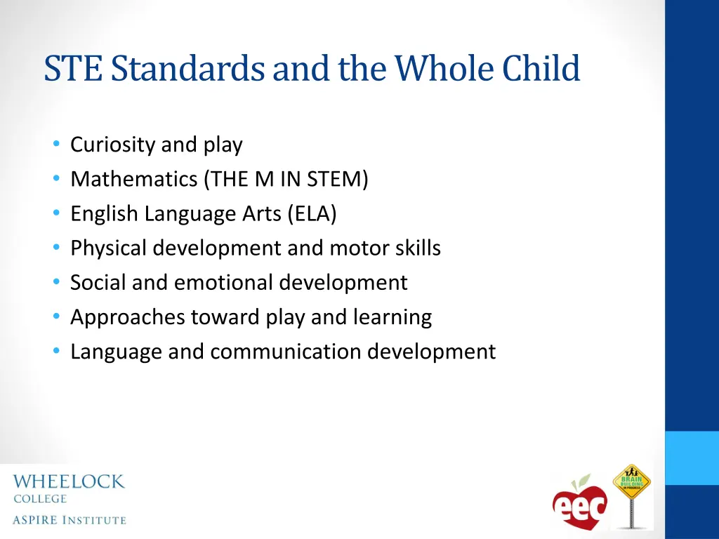 ste standards and the whole child