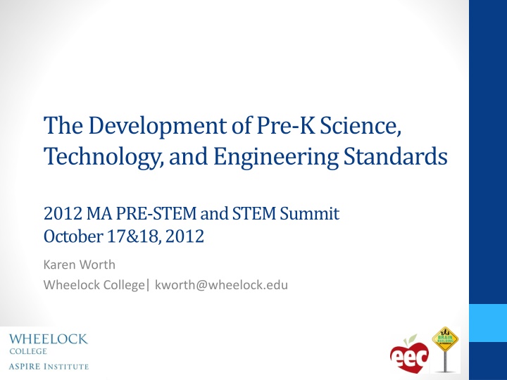 the development of pre k science technology