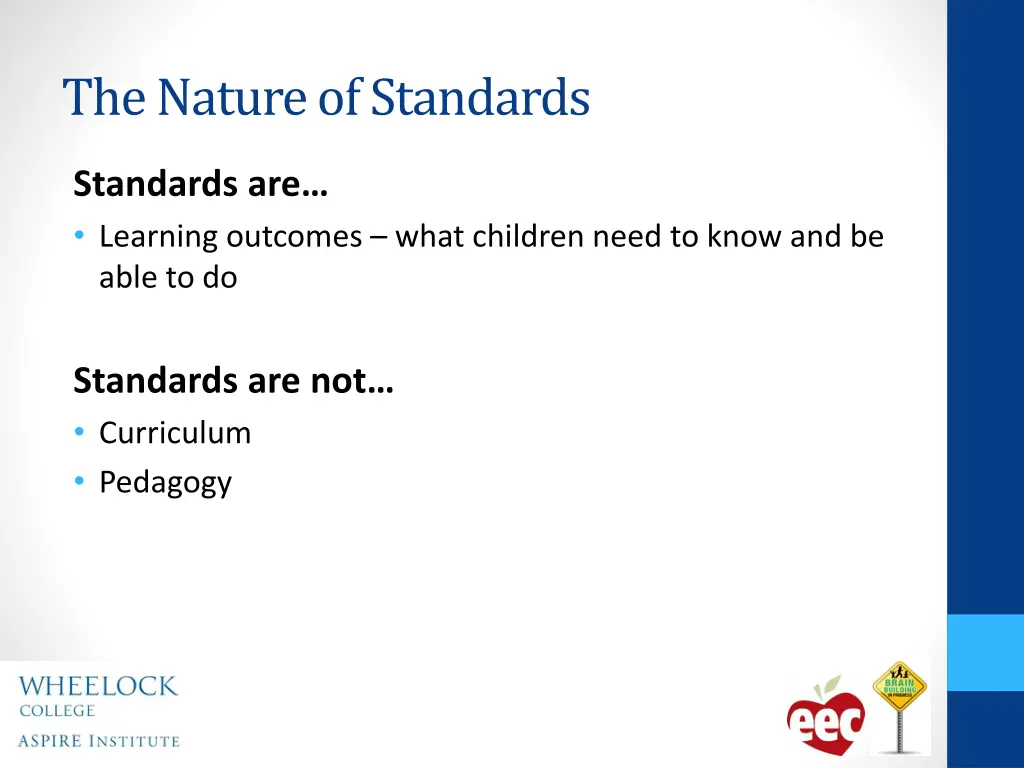 the nature of standards