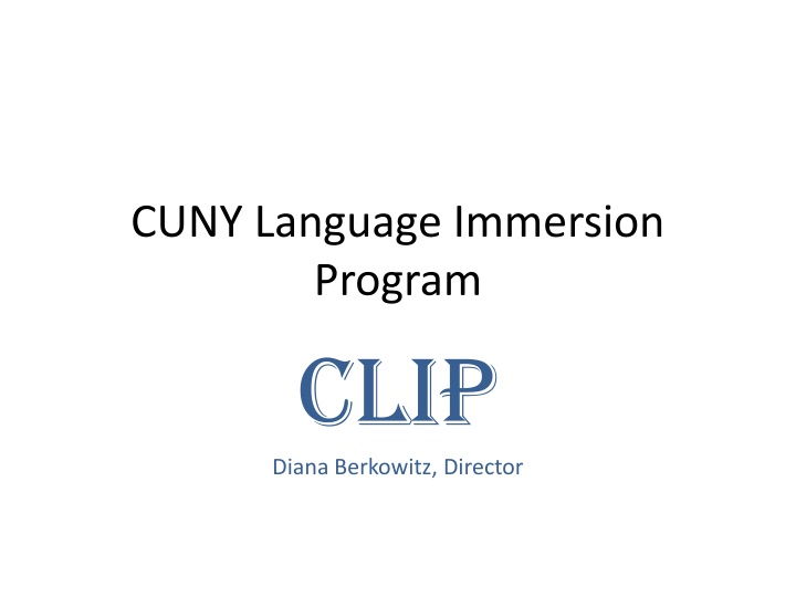 cuny language immersion program clip diana