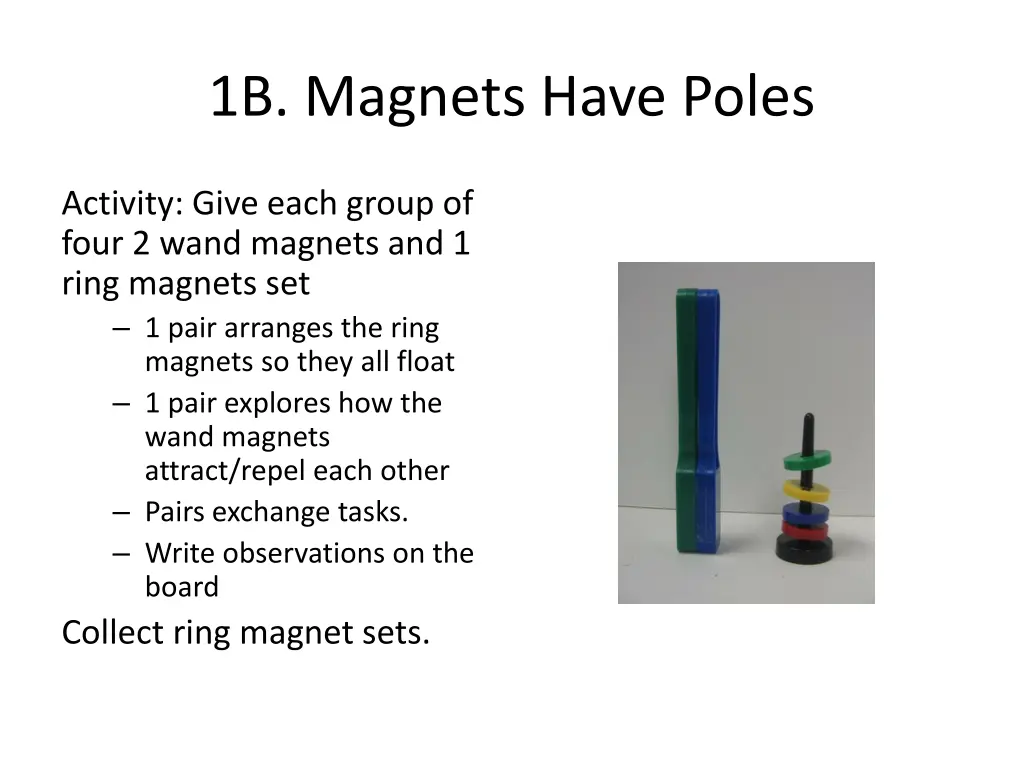 1b magnets have poles