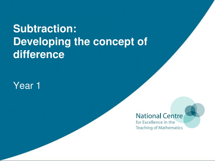 subtraction developing the concept of difference