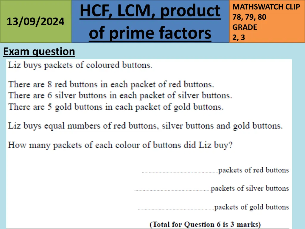 hcf lcm product of prime factors 19