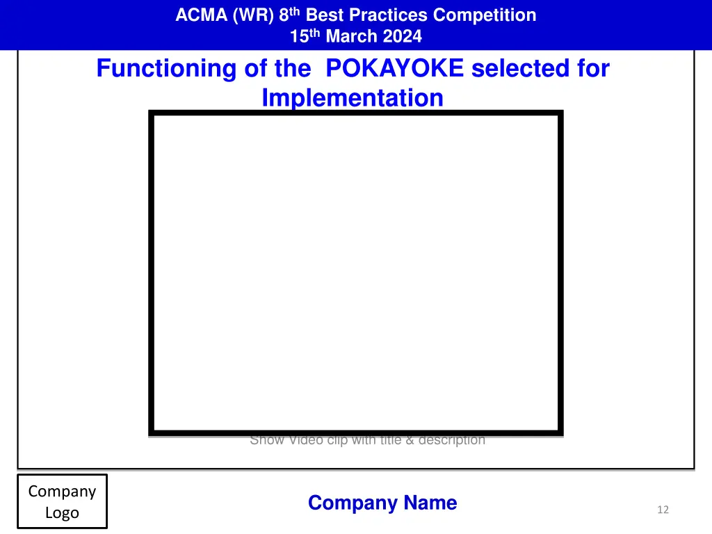 acma wr 8 th best practices competition 11