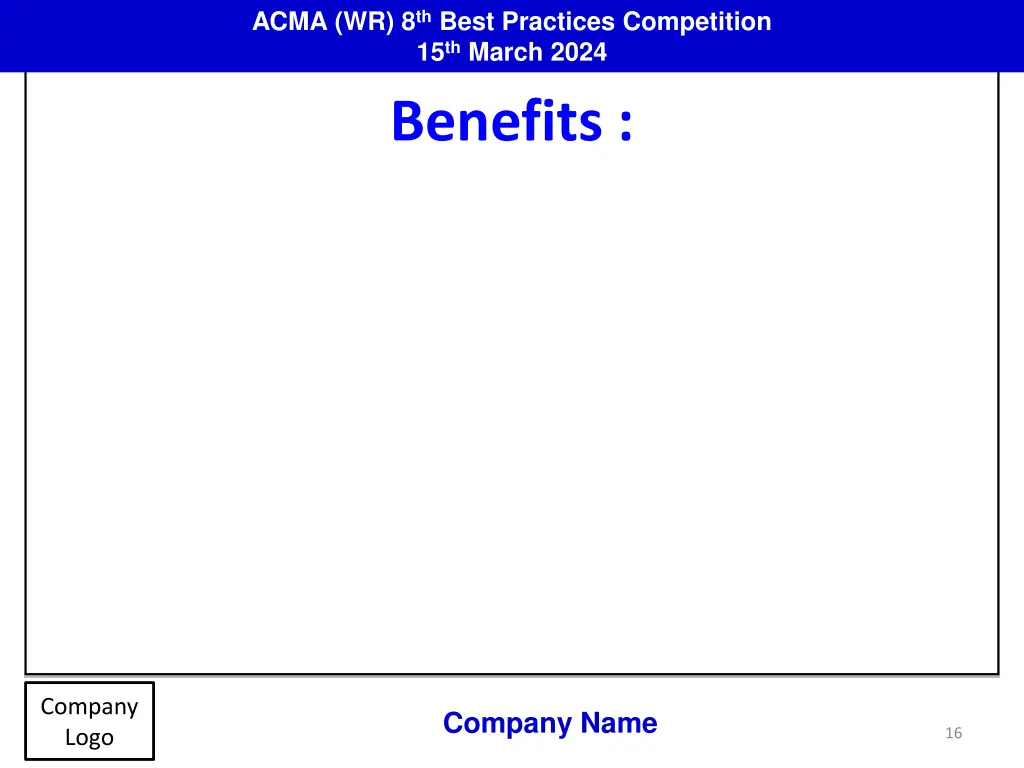 acma wr 8 th best practices competition 15