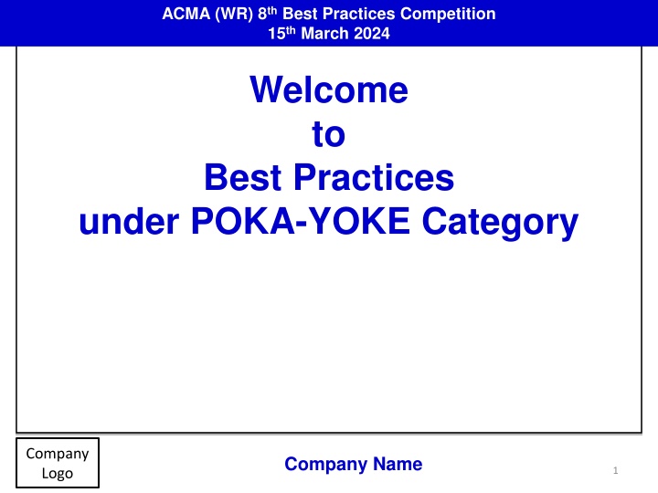 acma wr 8 th best practices competition