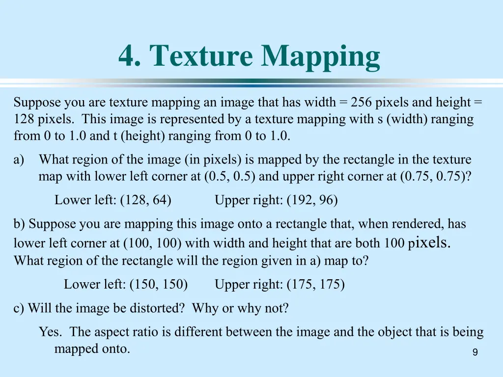 4 texture mapping