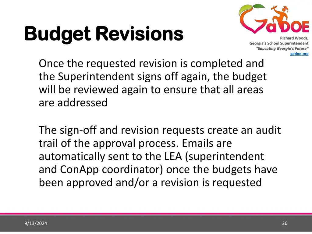 budget revisions budget revisions