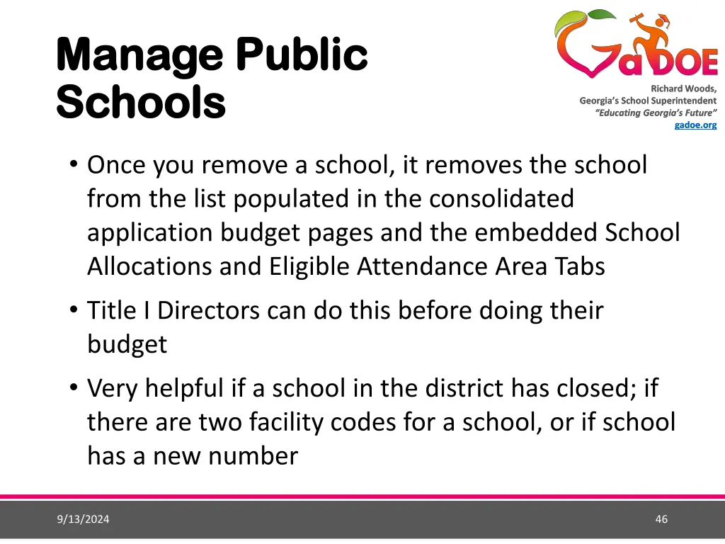 manage public manage public schools schools