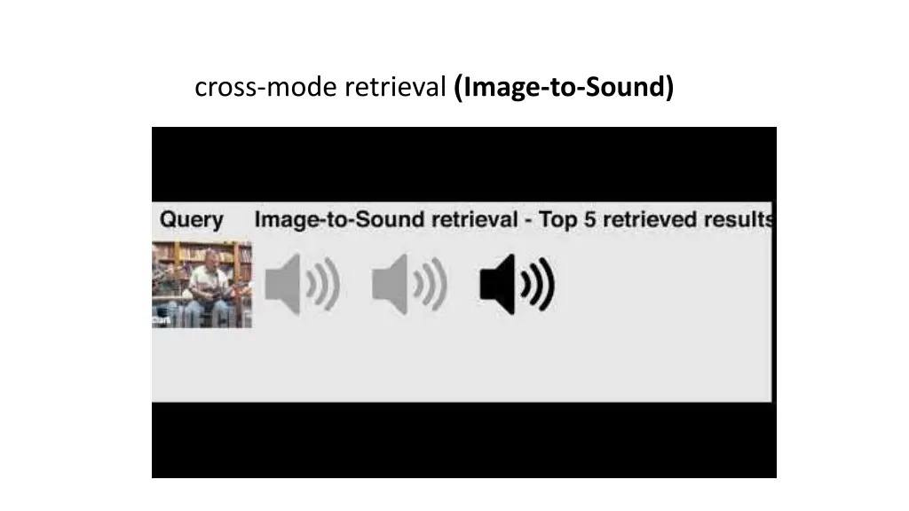 cross mode retrieval image to sound