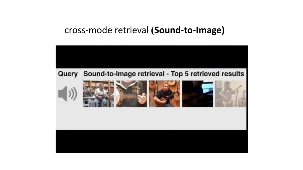 cross mode retrieval sound to image