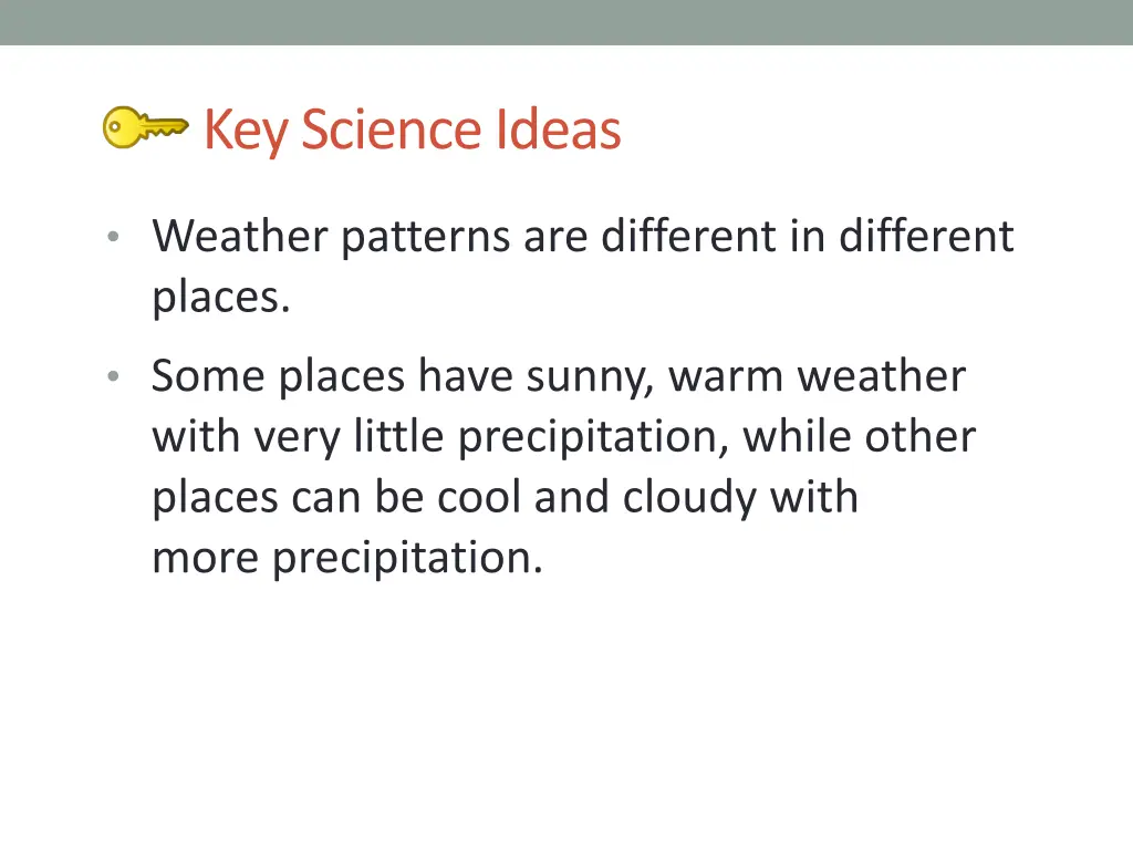 key science ideas