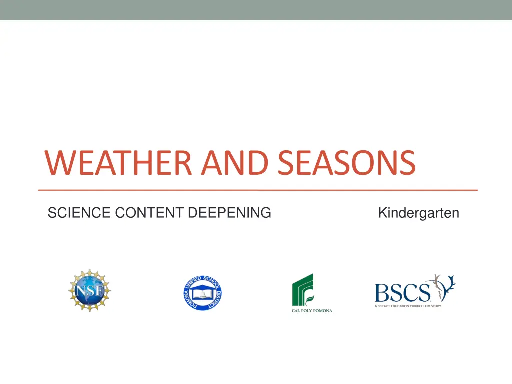 weather and seasons