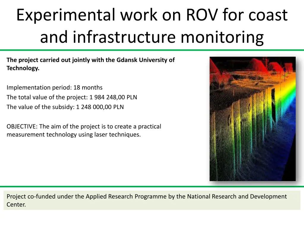 experimental work on rov for coast