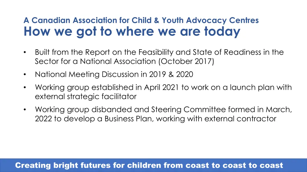 a canadian association for child youth advocacy