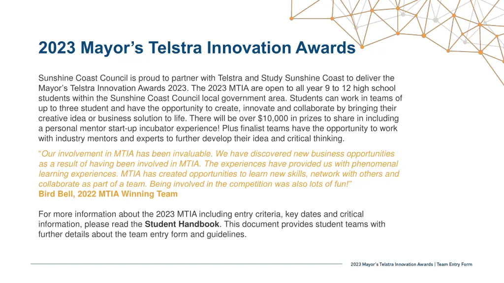 2023 mayor s telstra innovation awards