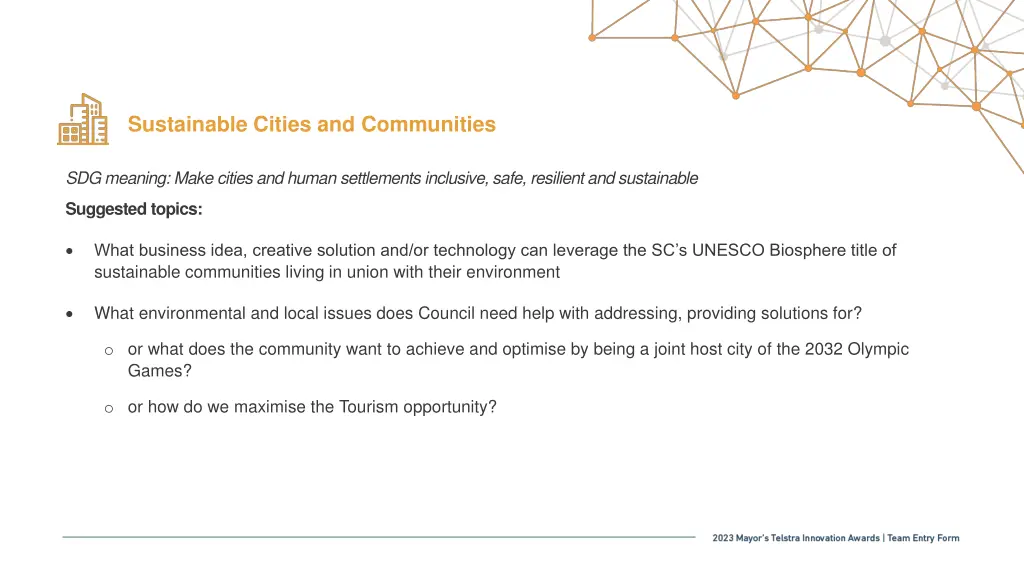 sustainable cities and communities