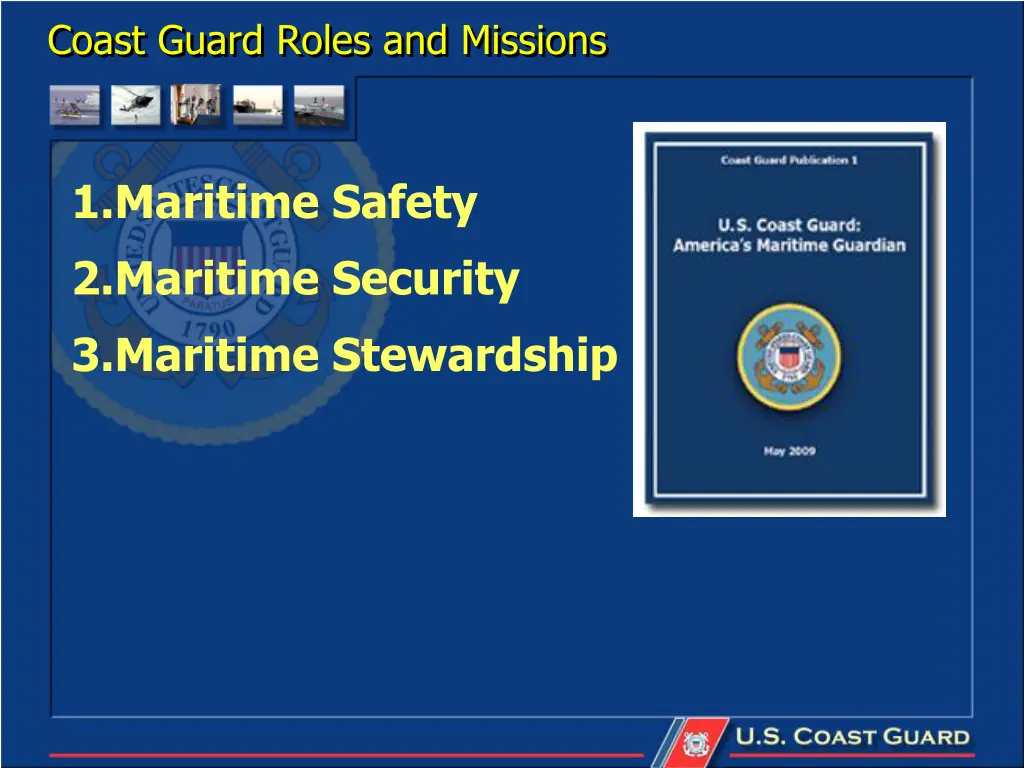 coast guard roles and missions