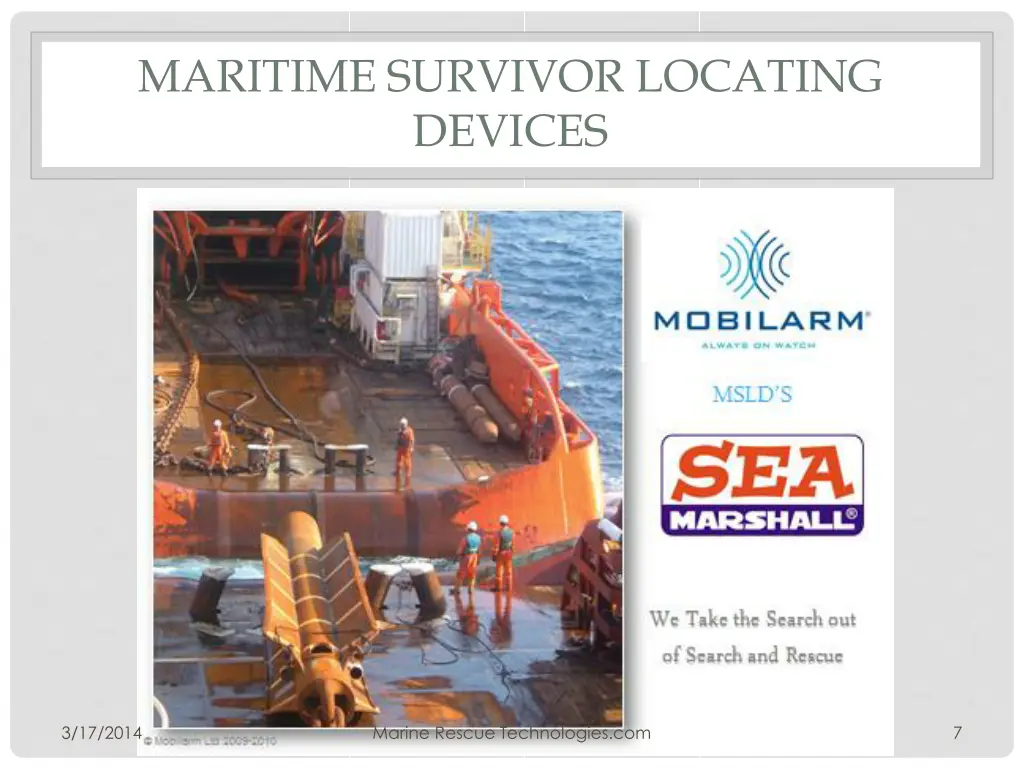 maritime survivor locating devices