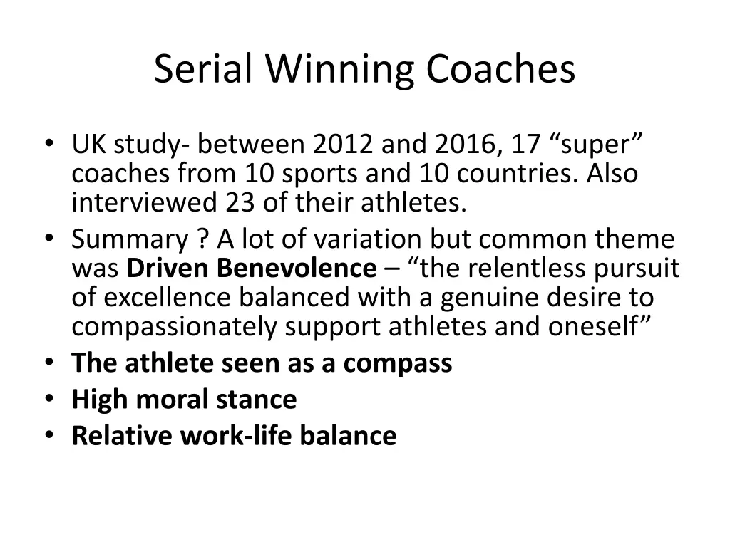 serial winning coaches