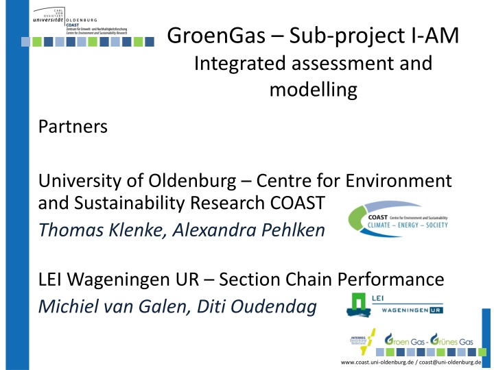 groengas sub project i am integrated assessment