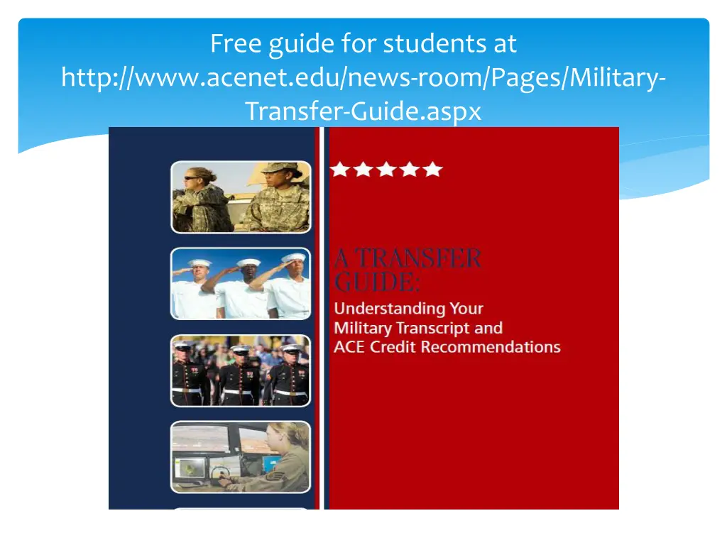 free guide for students at http www acenet