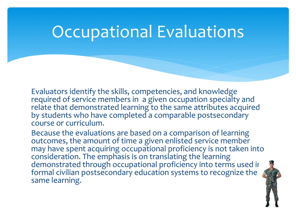 occupational evaluations