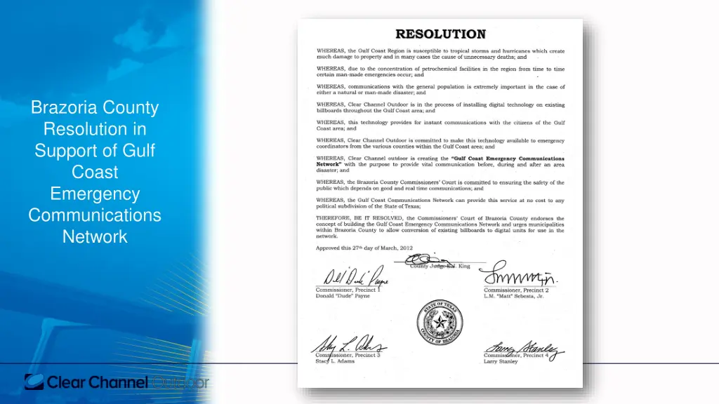 brazoria county resolution in support of gulf