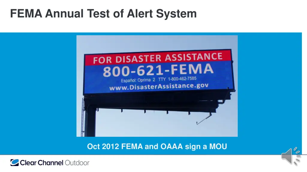 fema annual test of alert system