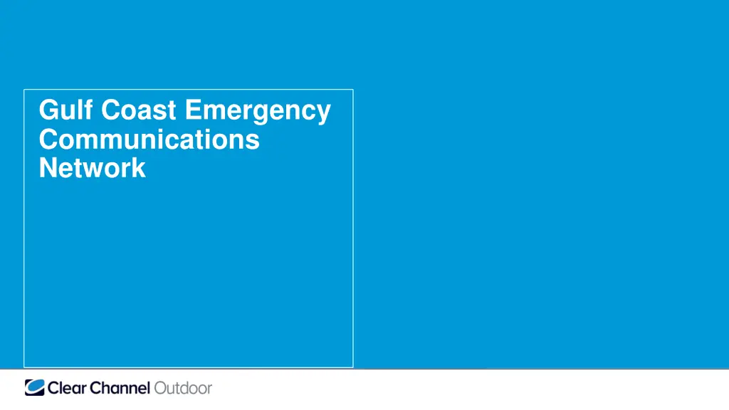 gulf coast emergency communications network