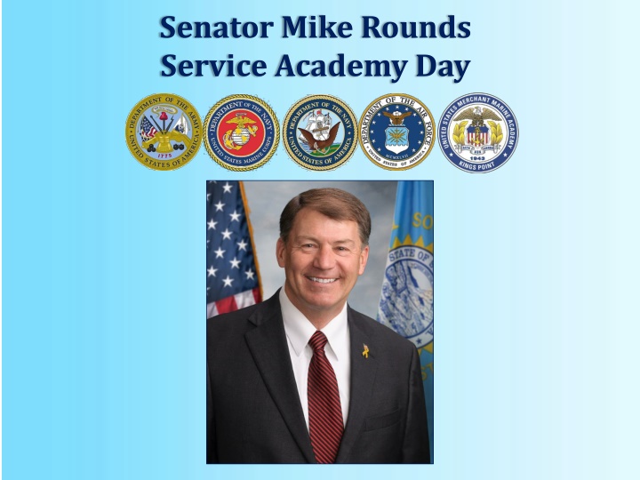 senator mike rounds service academy day