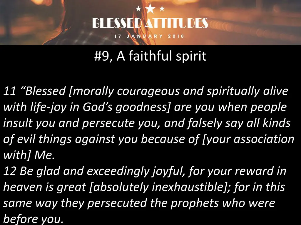 9 a faithful spirit