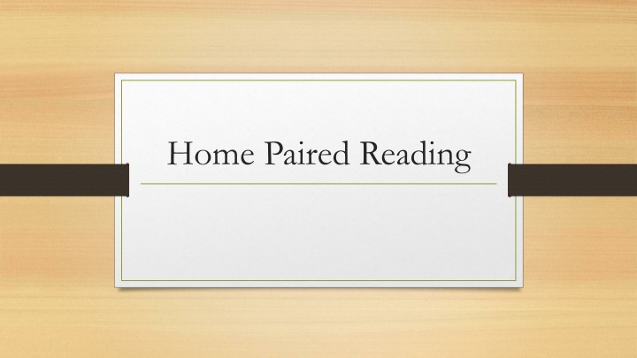 home paired reading