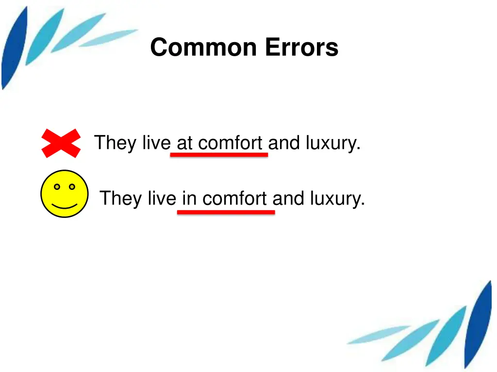 common errors