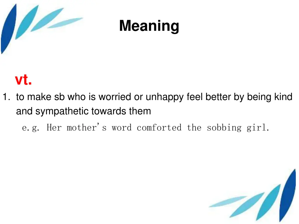 meaning 1