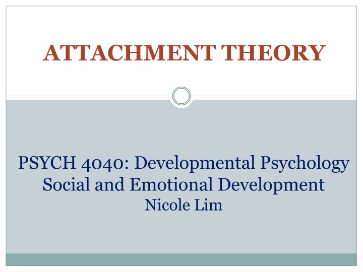 attachment theory