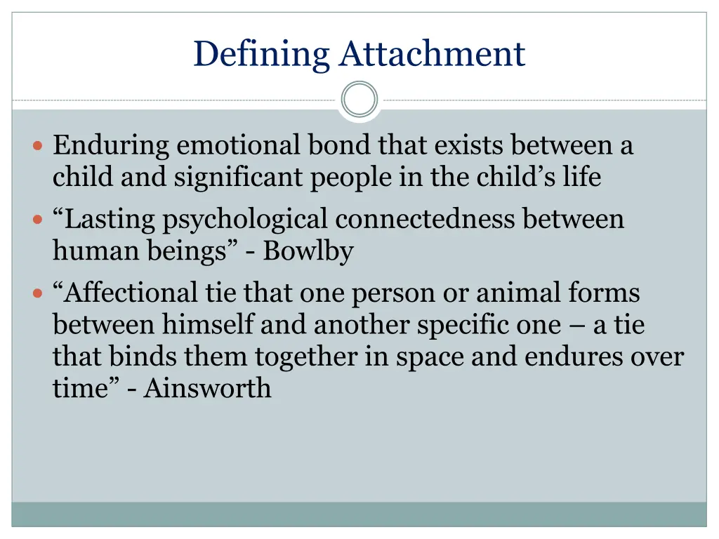 defining attachment