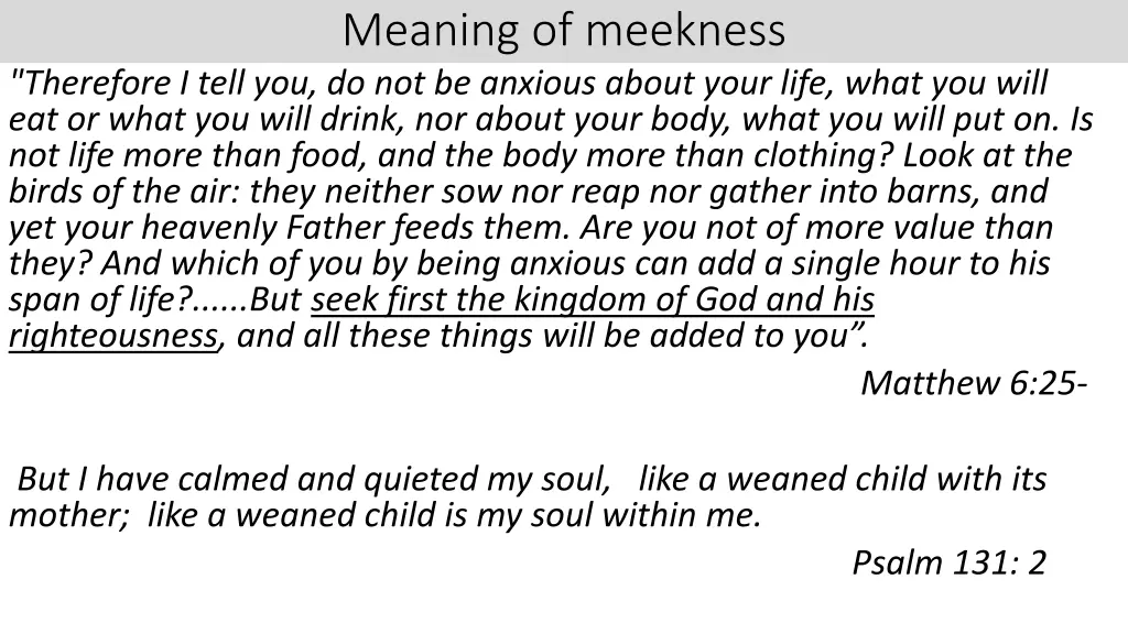 meaning of meekness