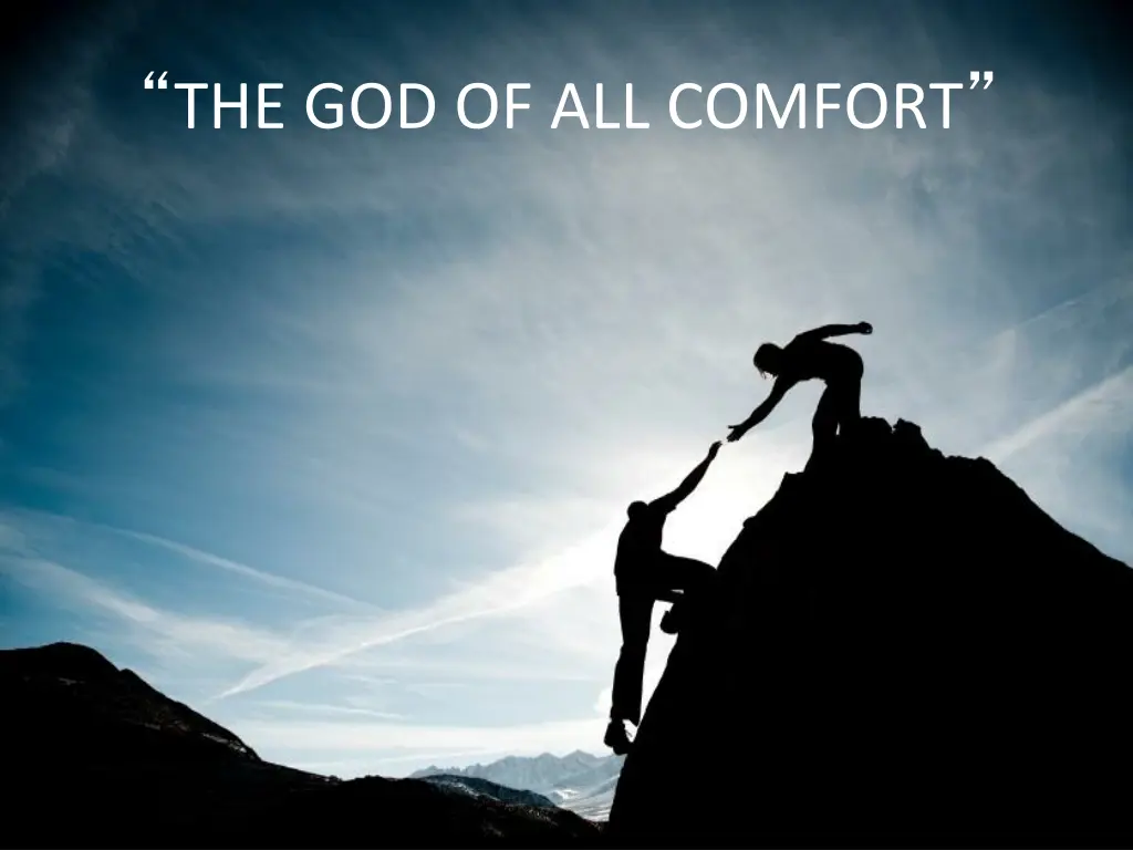 the god of all comfort