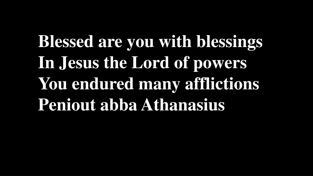 blessed are you with blessings in jesus the lord