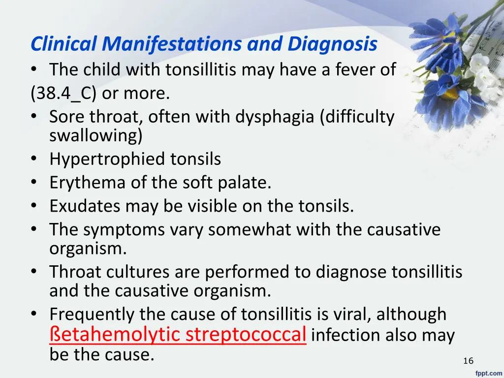 clinical manifestations and diagnosis the child