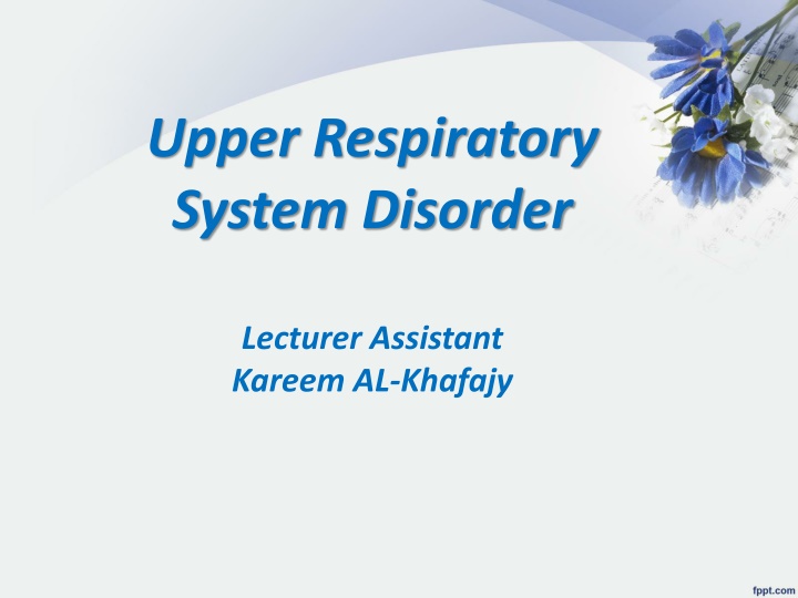 upper respiratory system disorder