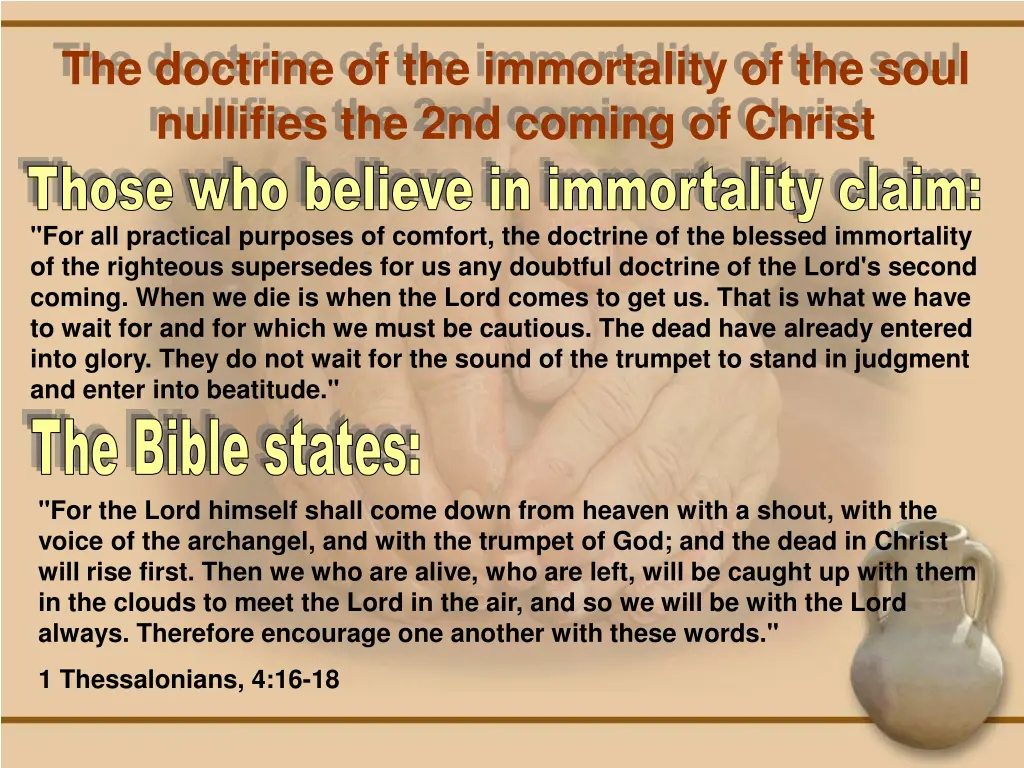 the doctrine of the immortality of the soul 1