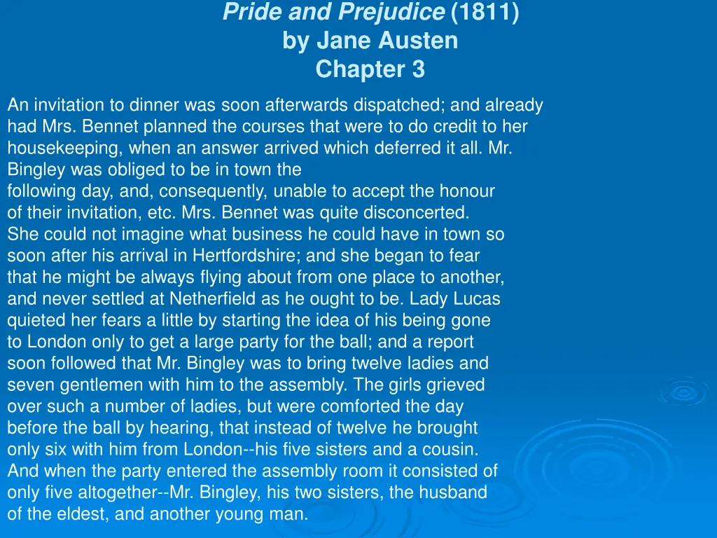 pride and prejudice 1811 by jane austen chapter 3 1