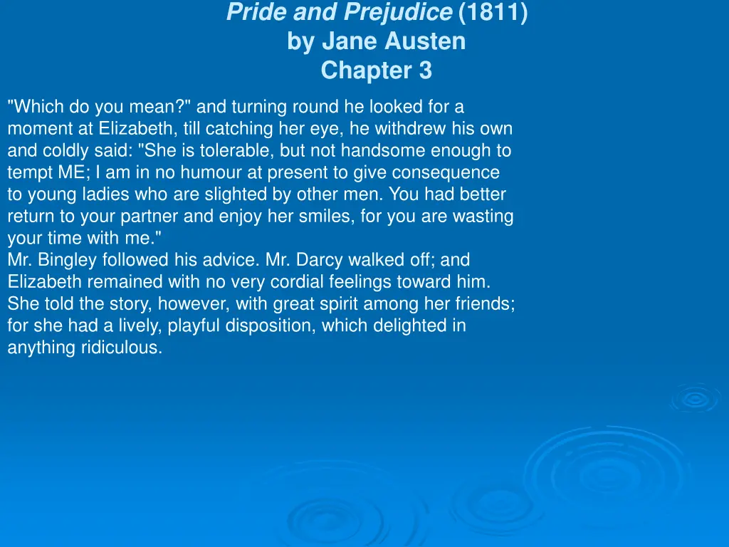 pride and prejudice 1811 by jane austen chapter 3 5