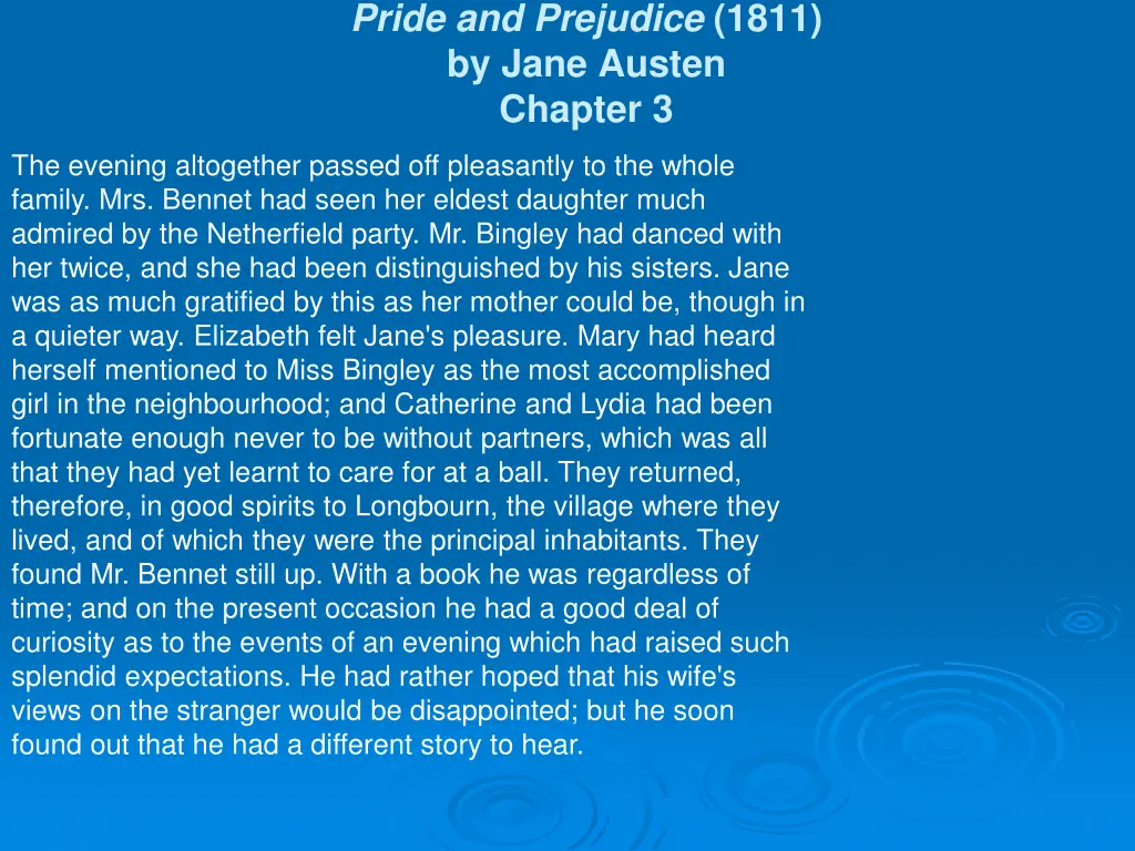 pride and prejudice 1811 by jane austen chapter 3 6