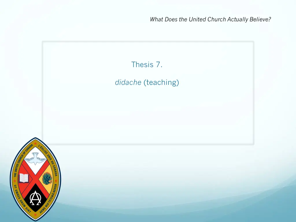 what does the united church actually believe 14